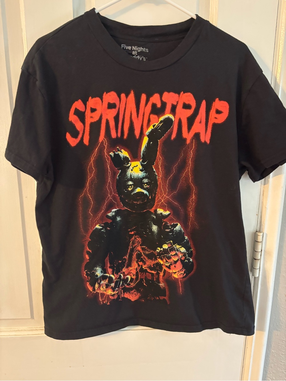 Five Nights at Freddy's Springtrap Mens Graphic T-Shirt L Black Cotton Crew